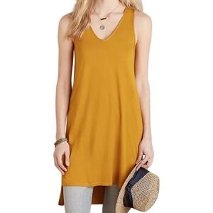 Anthropologie Akemi + Kin Longview Tank V-Neck High-Low Tunic Top Size Small